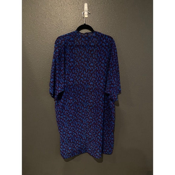 a.n.a Blue and Black Textured Kimono - Picture 2 of 3